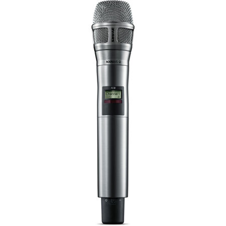 Shure AD2/N8 Digital Wireless Handheld Tx with N8 Mic Capsule, G57: 470-616MHz Supercardioid Nickel