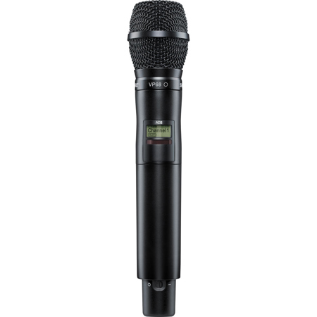 Shure AD2 Wireless Handheld Transmitter, VP68 Mic Head, G57: 470-616MHz, Black