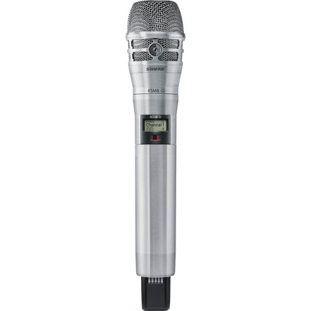 Shure ADX2 Frequency Diversity HH Transmitter with KSM8 Dualdyne Capsule, Nickel