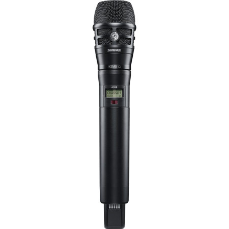 Shure ADX2 Single Frequency Handheld Transmitter, KSM8 Dualdyne Capsule, Black
