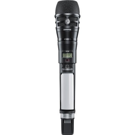 Shure ADX2 Single Frequency Handheld Transmitter, KSM8 Dualdyne Capsule, Black
