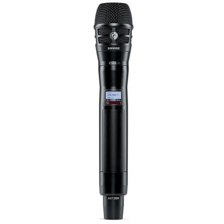 Shure AXT200 Handheld Transmitter with KSM8 Capsule, H4: 518 to 578MHz, Black