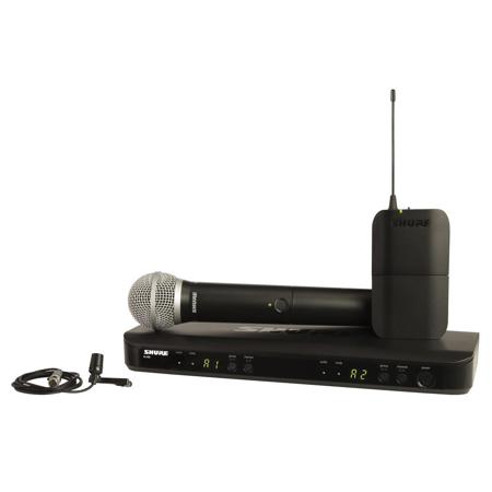 Shure BLX1288 Dual-Channel Wireless Combo System with PG58 Capsule and CVL Lavalier Microphone