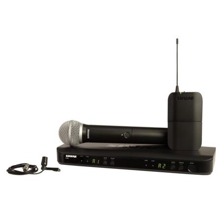 Shure BLX1288 Dual-Channel Wireless Combo System w/PG58 Capsule & CVL Microphone H9: 512-542MHz