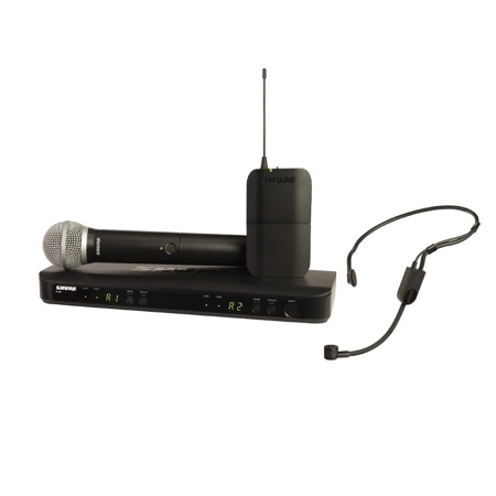 Shure BLX1288 Dual-Channel Wireless Combo System with PG58 Capsule and PGA31 Headset