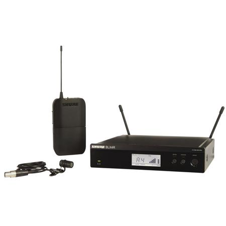 Shure BLX14R Wireless Rackmount Presenter System with WL185 Lavalier Microphone H9: 512-542MHz