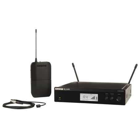 Shure BLX14R Wireless Rackmount Presenter System with WL93 Lavalier Microphone H10: 542-572MHz