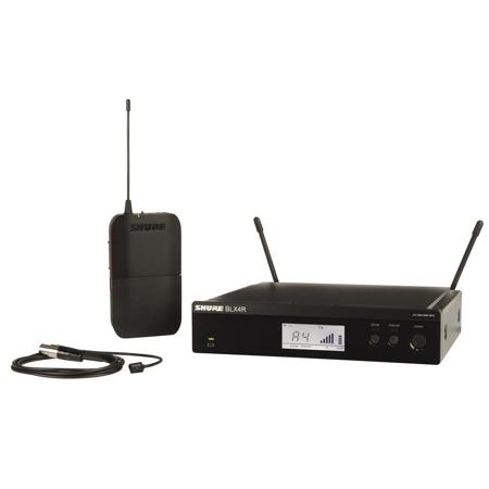 Shure BLX14R Wireless Rackmount Presenter System with WL93 Miniature Lavalier Microphone