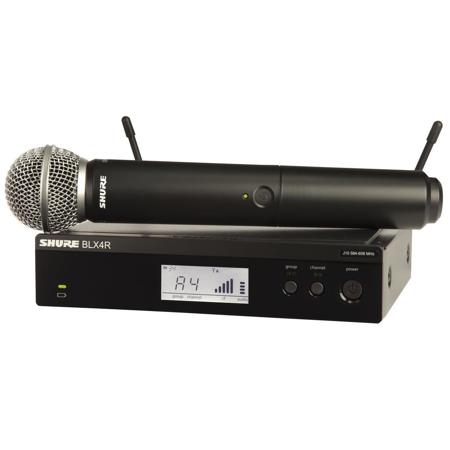 Shure BLX24R Wireless Rackmount Handheld Microphone System with SM58 Capsule H9: 512-541MHz