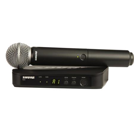 Shure BLX24/SM58 Single-Ch Wireless Receiver System with BLX2/SM58 Handheld Mic H10: 542-572MHz