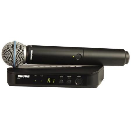 Shure BLX24 Wireless Handheld Microphone System with Beta 58A Capsule H9: 512-542MHz