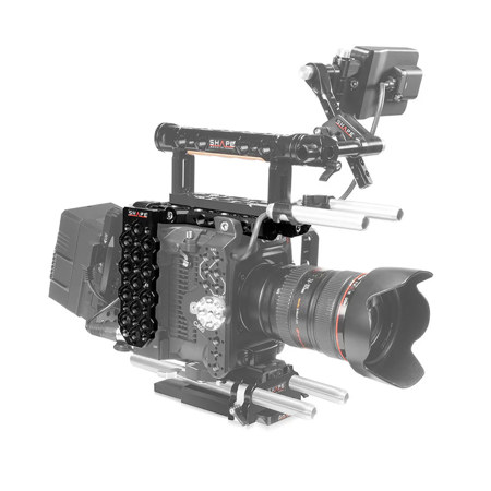 Shape Top Plate with Pivoting Mounting Plate for Canon EOS C400 Camera