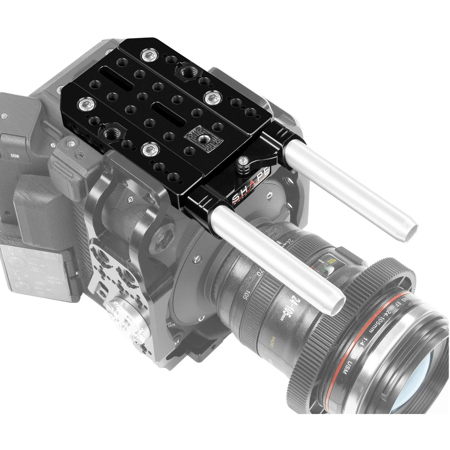 Shape Top Plate with 2x 15mm 4" Rod for Canon C500 Mark II Camera