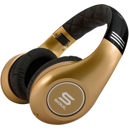 Soul by Ludacris Elite Hi-Definition Noise Canceling Headphones, Gold on Gold