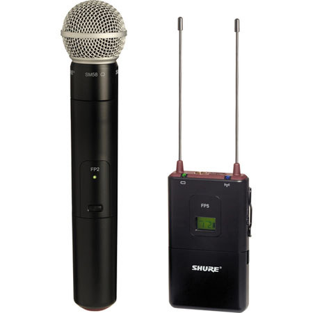 Shure FP25/SM58-L4 FP Wireless Handheld System with FP5 Receiver, SM58 Capsule,