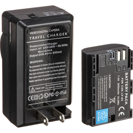 Shape Shill LP-E6 Lithium-Ion Battery & Charger Kit, 2x Chargers & 2x Batteries