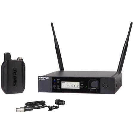 Shure GLXD14R+ Dual Band Digital Wireless Rack System w/WL185 Mic,Z3: 2.4/5.8GHz