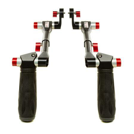Shape Telescopic Handle with ARRI Rosettes, Black and Red