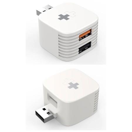 Sanho HyperCube: Auto Photo Backup + USB Port for Iphone & Android