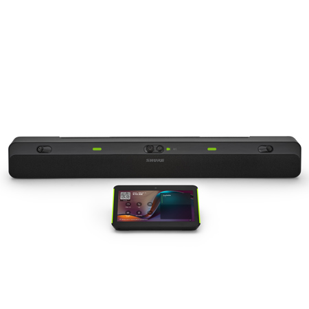 Shure IntelliMix Bar Pro 4K All-in-One Video Bar and 10" Touch Panel Kit for Medium/Large Rooms