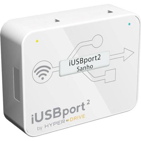 Sanho HyperDrive iUSBport 2 Wireless Hub, White