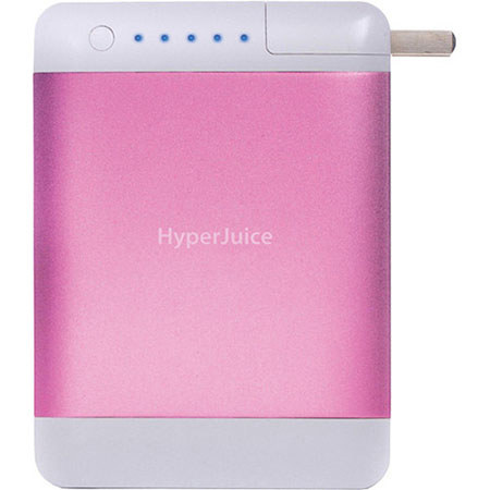 Sanho HyperJuice Plug 10,400mAh dual USB battery pack- Pink