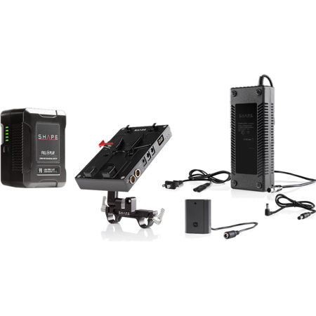 Shape 98WH V-Mount Battery Kit with D-Box Camera Power & Charger for Sony A7R III & A7 III Series
