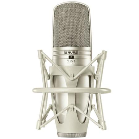 Shure KSM44A Multi-Pattern Large Dual-Diaphragm Condenser Microphone, Cristal