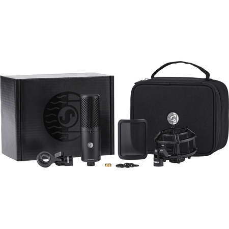 Shure KSM44MP Large Dual-Diaphragm Multi-Pattern Condenser Microphone, Black