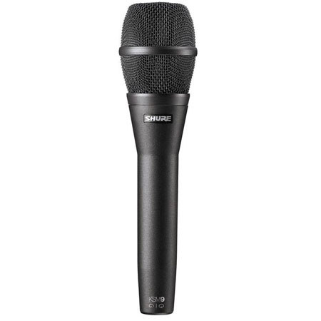Shure KSM9 Handheld Dual-Diaphragm Vocal Microphone, Charcoal Black