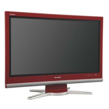 Sharp Aquos LC-32GP3U 32" LCD HDTV with 16:9 Aspect Ratio, Built-in ATSC/QAM/NTSC Tuners, Red