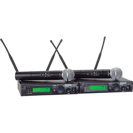 Shure ULXP24D/58-M1 Dual Wireless Handheld Microphone System (M1/662 - 698 MHz)