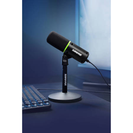 Shure MV6 Cardioid USB-C Dynamic Gaming Microphone, Black