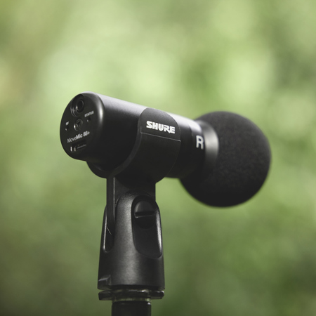 Shure MoveMic 88+ Receiver Wireless Stereo Microphone System MV88+