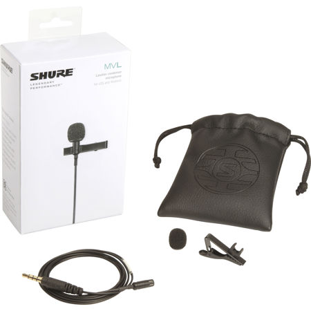 Shure MVL Clip-On Omnidirectional Condenser Lavalier Microphone