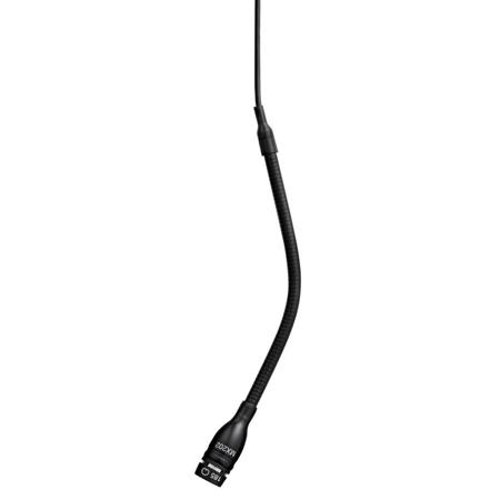 Shure MX202B/C Mini-Condenser Cardioid Microphone with 30' Cable, In-Line Preamp, Black