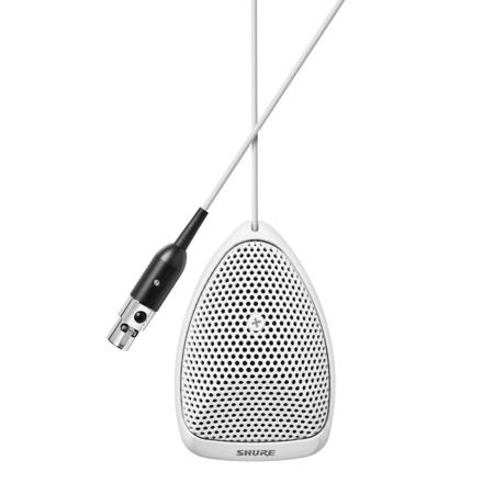 Shure MX391W/S Supercardioid Condenser Boundary Microphone, White