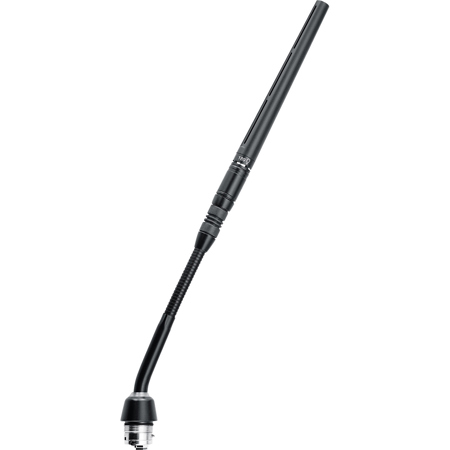 Shure MX405 5" Microflex Modular Gooseneck Microphone Surface Mount Preamp Black Bi-Color LED Indicator Mini Shotgun