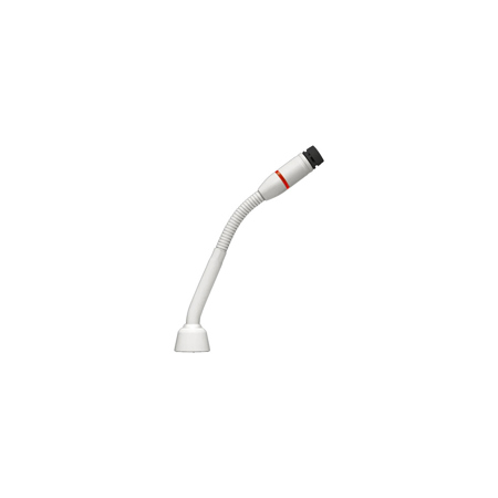 Shure MX405 5" Microflex Modular Gooseneck Microphone No Preamp White Red Light Ring Indicator Without Cartridge