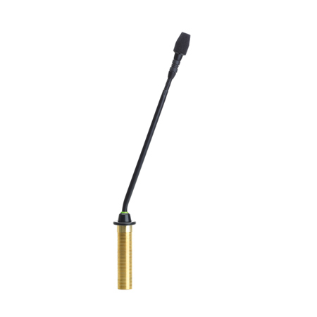 Shure MX410 10" Microflex Modular Gooseneck Microphone Black Bi-Color LED Indicator Surface Mount Preamp Without Cartridge