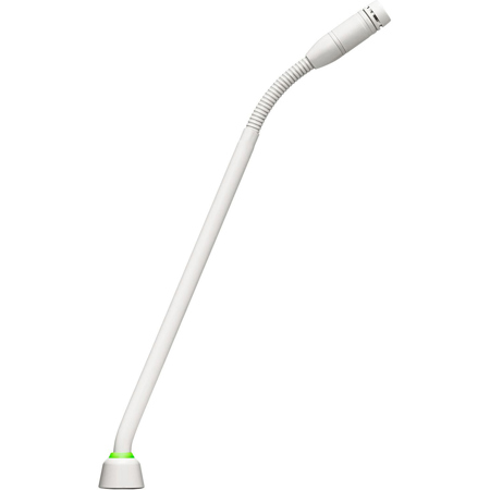 Shure MX410 10" Microflex Modular Gooseneck Microphone White Bi-Color LED Indicator No Preamp Cardioid