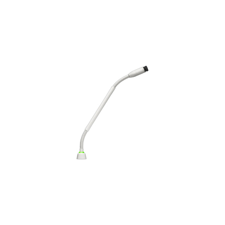 Shure MX410 10" Dualflex Modular Gooseneck Microphone White Bi-Color LED Indicator No Preamp Without Cartridge