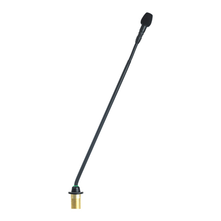 Shure MX415 15" Microflex Modular Gooseneck Microphone Surface Mount Preamp Black Red Light Ring Indicator Cardioid