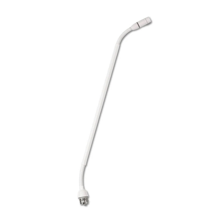 Shure MX415 15" Dualflex Modular Gooseneck Microphone No Preamp Bi-Color LED Indicator White Without Cartridge