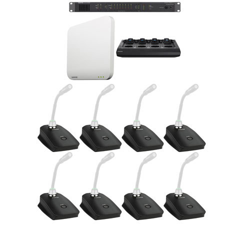 Shure Microflex 8-Channel Gooseneck Base Wireless System