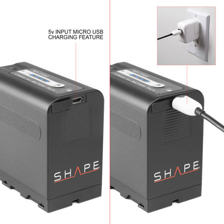 2 Batterie Shentec 7.2V 8800mAh Li-ion Compatibili Sony NP-F970/NP-F960/NP-F950 – Con Doppio Caricatore USB, Per Videocamere HDR E DSR