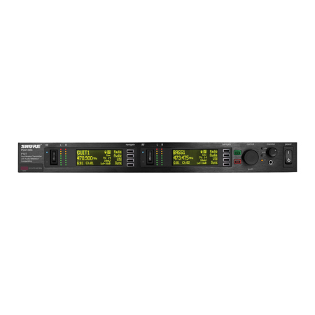 Shure P10T Full-Rack Dual-Channel Wireless Transmitter for PSM 1000 Personal Monitor System