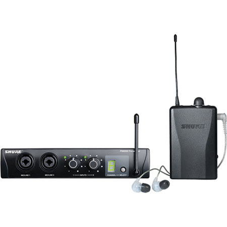 Shure P2TR215CL-H2 Wireless Monitoring System with SE215 In-Ear Headphones