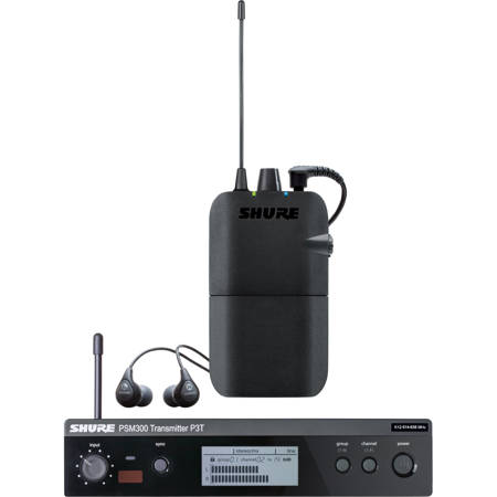Shure PSM 300 Stereo Personal Monitor System with SE112 IEM G20: 488-512 MHz