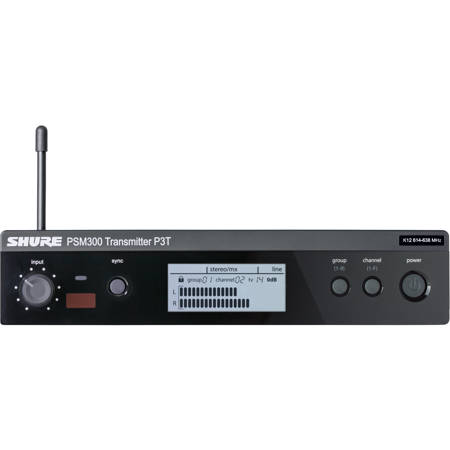 Shure P3T Half Rack Single Channel Wireless Transmitter, G20:488-512MHz